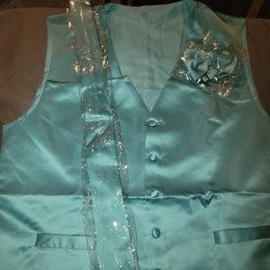 Mens Satin Vest-Tie-Bowtie-New never worn